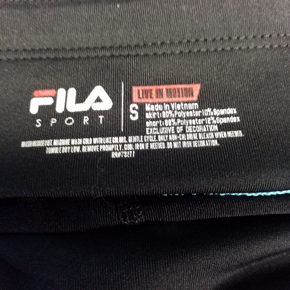 Fila sport skort black skirt and shorts in one S - Picture 2 of 5